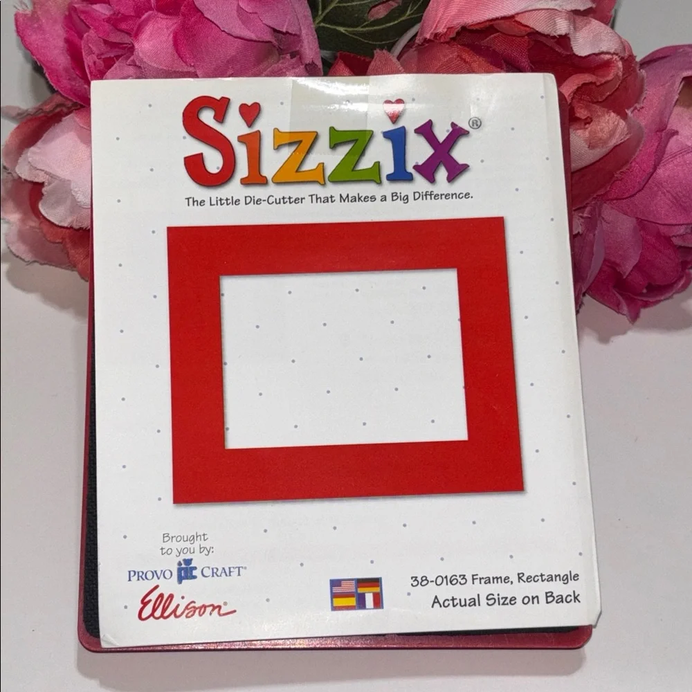 Sizzix Die Frame Rectangle Originals Photo Album Scrapbook Diecut Retired Sizzix